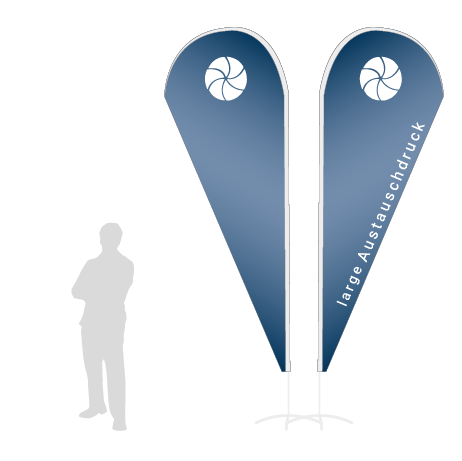 Beachflag Drop Austauschdruck | Large (350 cm) | beidseitig bedruckt