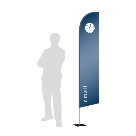 Beachflag Wind | Small (260 cm) | einseitig bedruckt