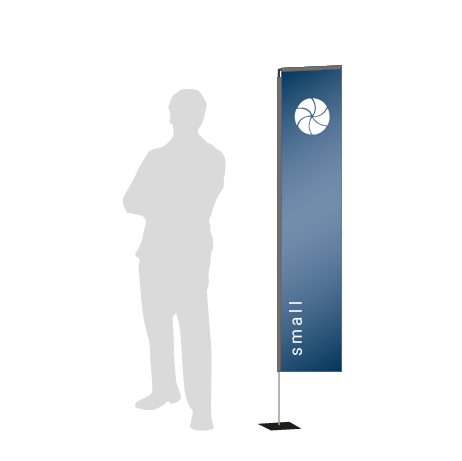 Beachflag Rechteck | Small (200 cm) | einseitig bedruckt