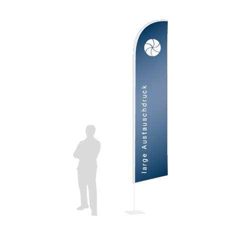 Beachflag Wind Austauschdruck | Large (400 cm) | einseitig bedruckt