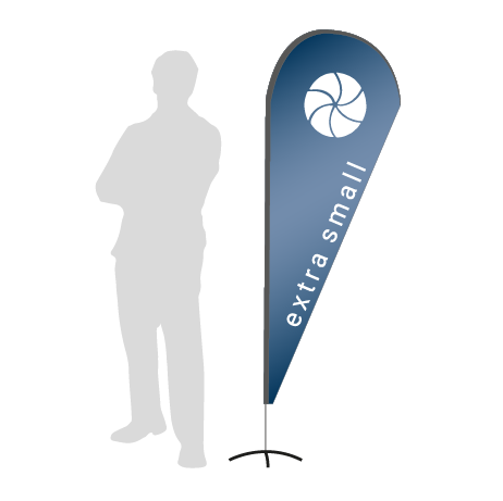 Beachflag Drop | Extra Small (189 cm) | einseitig bedruckt