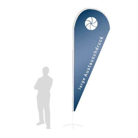 Beachflag Drop Austauschdruck | Large (350 cm) | einseitig bedruckt