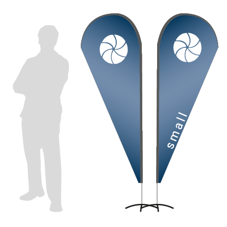 Beachflag Drop | Small (210 cm) | beidseitig bedruckt