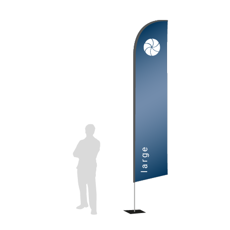 Beachflag Wind | Large (400 cm) | einseitig bedruckt