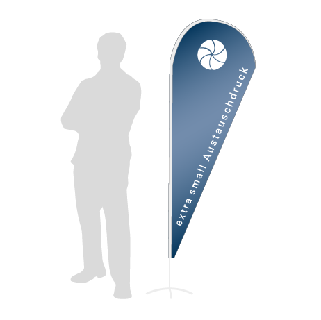 Beachflag Drop Austauschdruck | Extra Small (189 cm) | einseitig bedruckt