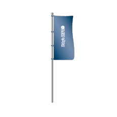 Hissflaggen ohne Ausleger | B 120 cm x H 250 cm | einseitig bedruckt