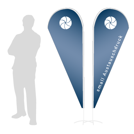 Beachflag Drop Austauschdruck | Small (210 cm) | beidseitig bedruckt