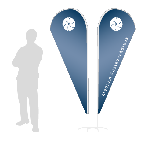 Beachflag Drop Austauschdruck | Medium (280 cm) | beidseitig bedruckt
